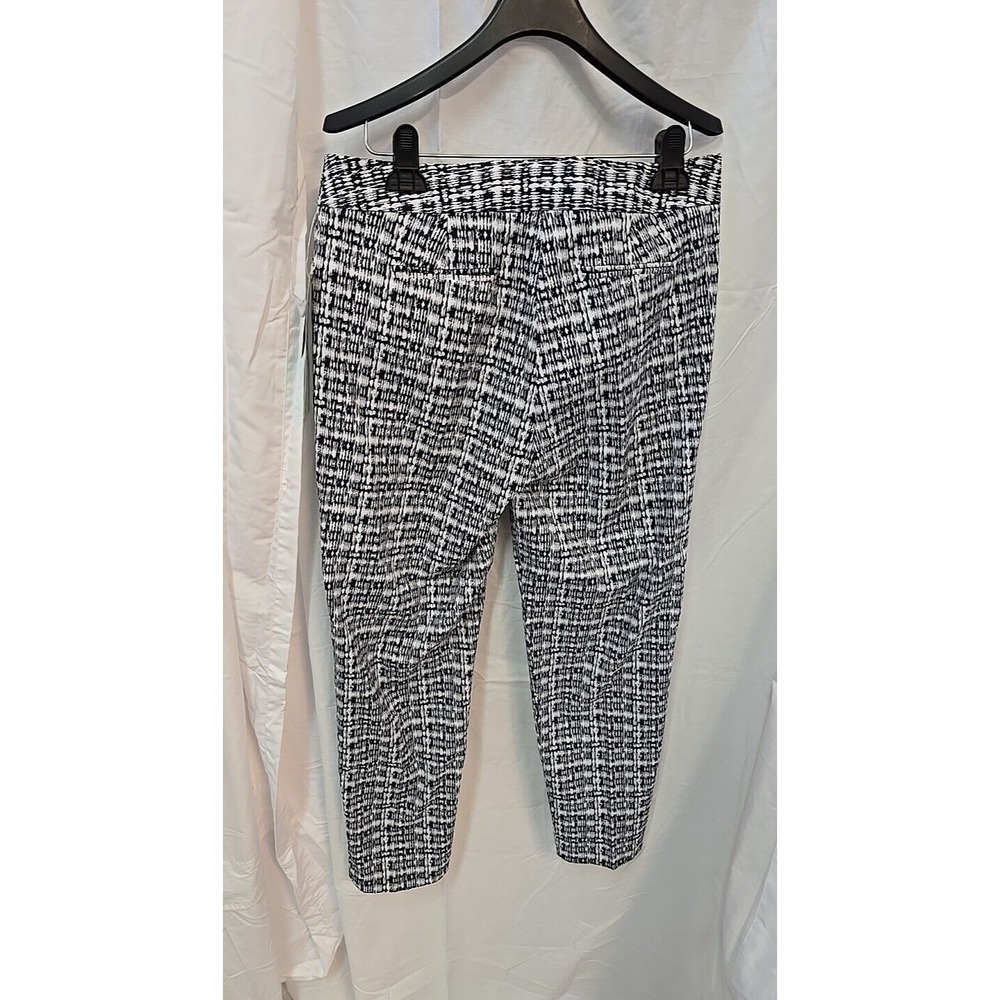 89th & Madison Women's Black & White Stretch Modern Chic Skinny Pants - 12P - Picture 4 of 13
